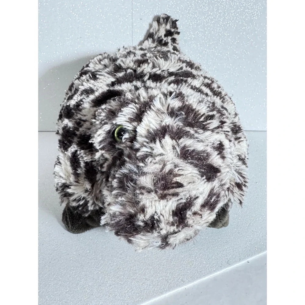 Pillow Pets Pee-Wees Dinosaur Plush Black White Spotted Spotted 11 inch Small